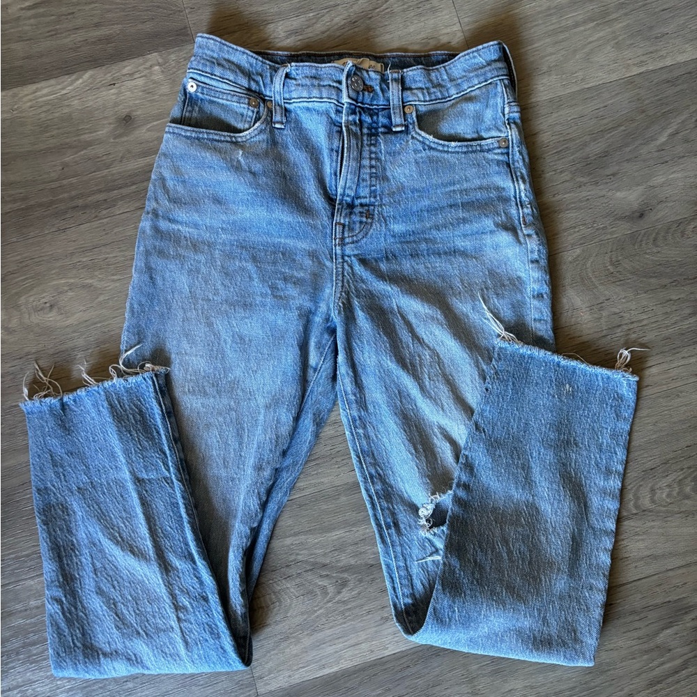 Madewell the perfect vintage Light Blue Cropped Women's Jeans size 25